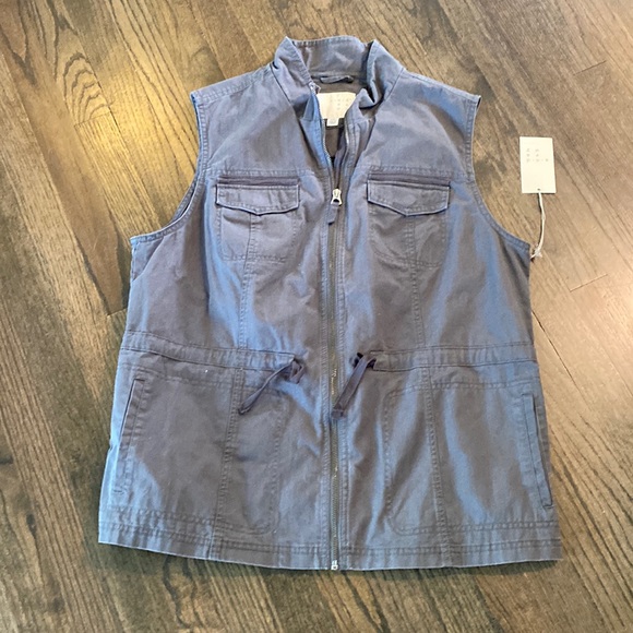 A New Day Gray Vest Utility New Nwt Xxl 
